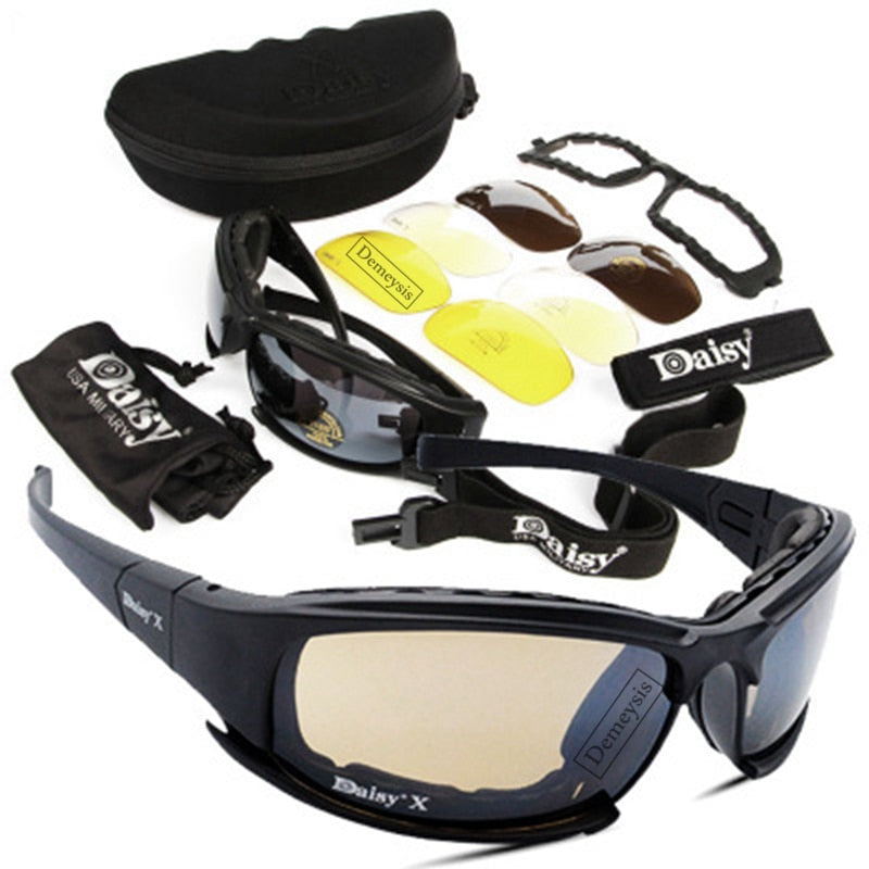 Tactical Polarized Glasses Military Goggles Army Sunglasses with 4 Lens Original Box Men Shooting Hiking Eyewear Gafas