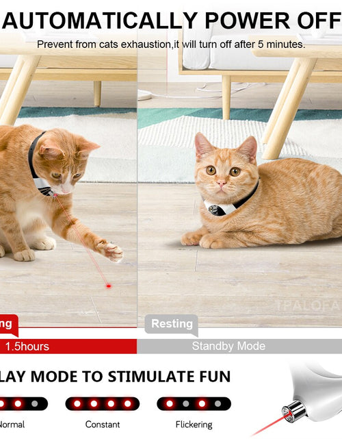 Load image into Gallery viewer, Pet Smart Cat Toys Cat Laser Collar USB Rechargeable Cat Laser Pointer Collar Cat Exercise Toy Interactive Pets Cats Accessories
