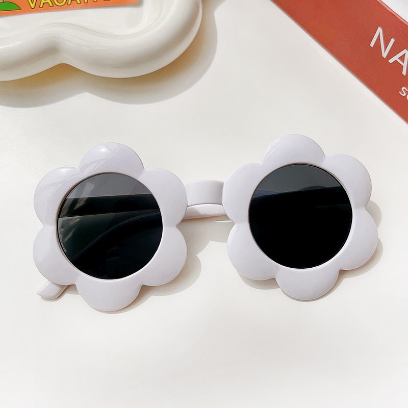 New Kids Sunglasses Children Round Flower Sunglasses Girls Boys Baby Sport Shades Glasses UV400 Outdoor Sun Protection Eyewear