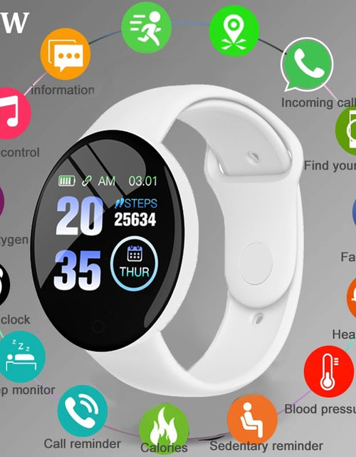 Load image into Gallery viewer, Smart Watch Men Women Bluetooth Fitness Tracker Sport Bracelet Heart Rate Blood Pressure Kids Smartwatch for IOS Android
