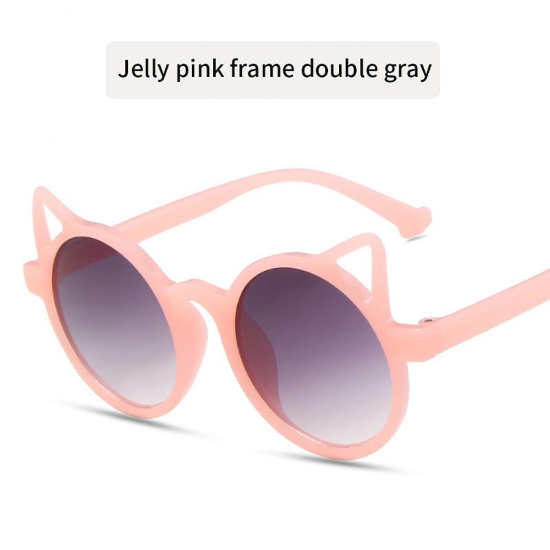 2023 Fashion Heart-Shape Sunglasses For Kids Retro Cute Pink Cartoon Sun Glasses Frame Girls Boys Baby Children Eyewear Goggles