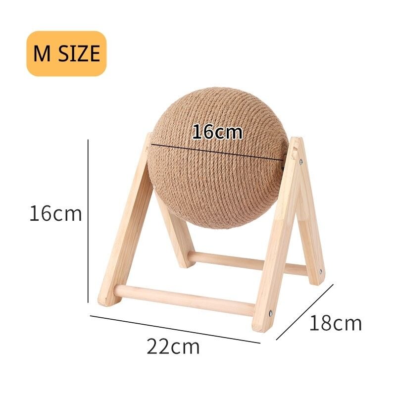 Cat Scratcher Ball Cat Toys Kitten Sisal Rope Ball Board Grinding Paws Toy Cats Scratcher Wear-resistant Pet Cat Accessories