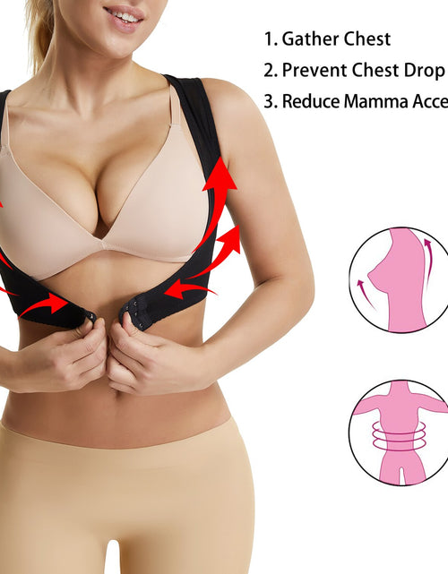 Load image into Gallery viewer, Push Up Bra Support Women Chest Brace Up Posture Corrector Shapewear Top Cropped Vest Back Compression Surgical Slimmer Band 3XL
