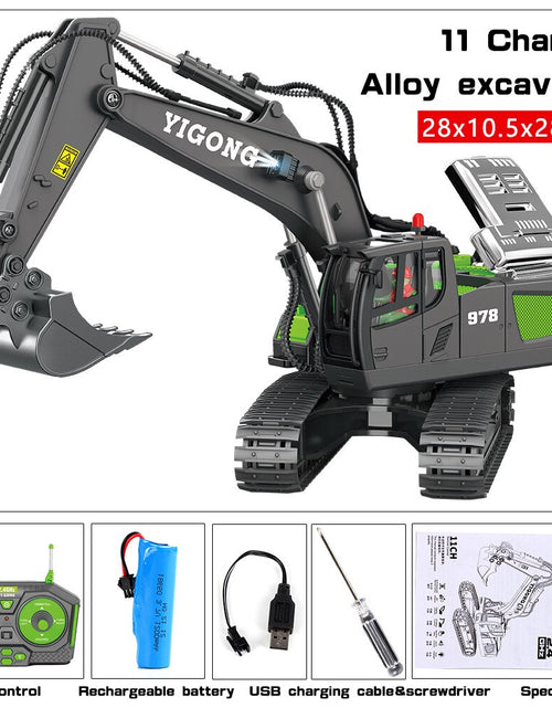 Load image into Gallery viewer, RC Excavator 2.4G Cars Trucks Engineering Vehicle 1:20 RC Crawler Truck Bulldozer Toys for Boys RC Car Dump Truck Children Gifts
