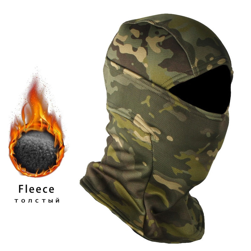 Winter Fleece Tactical Military Balaclava Outdoor Hunting Cycling Hiking Skiing Scarf Snowboard Face Mask Windproof Men Women