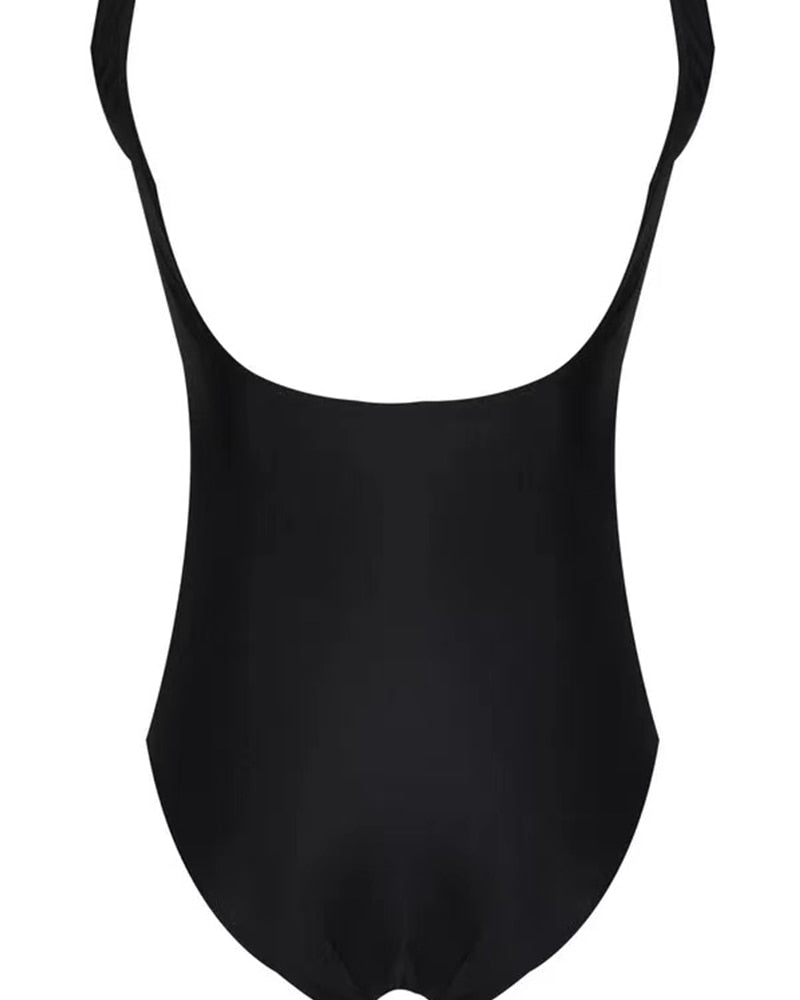 Black One-piece Swimsuit Woman Sexy Deep V Neck Backless Monokini 2022New Brazilian Fashion Beach Swimming Bathing Suit Swimwear