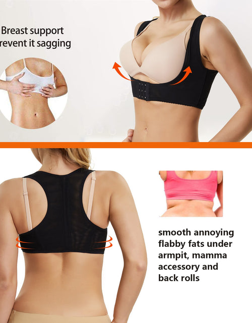 Load image into Gallery viewer, Push Up Bra Support Women Chest Brace Up Posture Corrector Shapewear Top Cropped Vest Back Compression Surgical Slimmer Band 3XL
