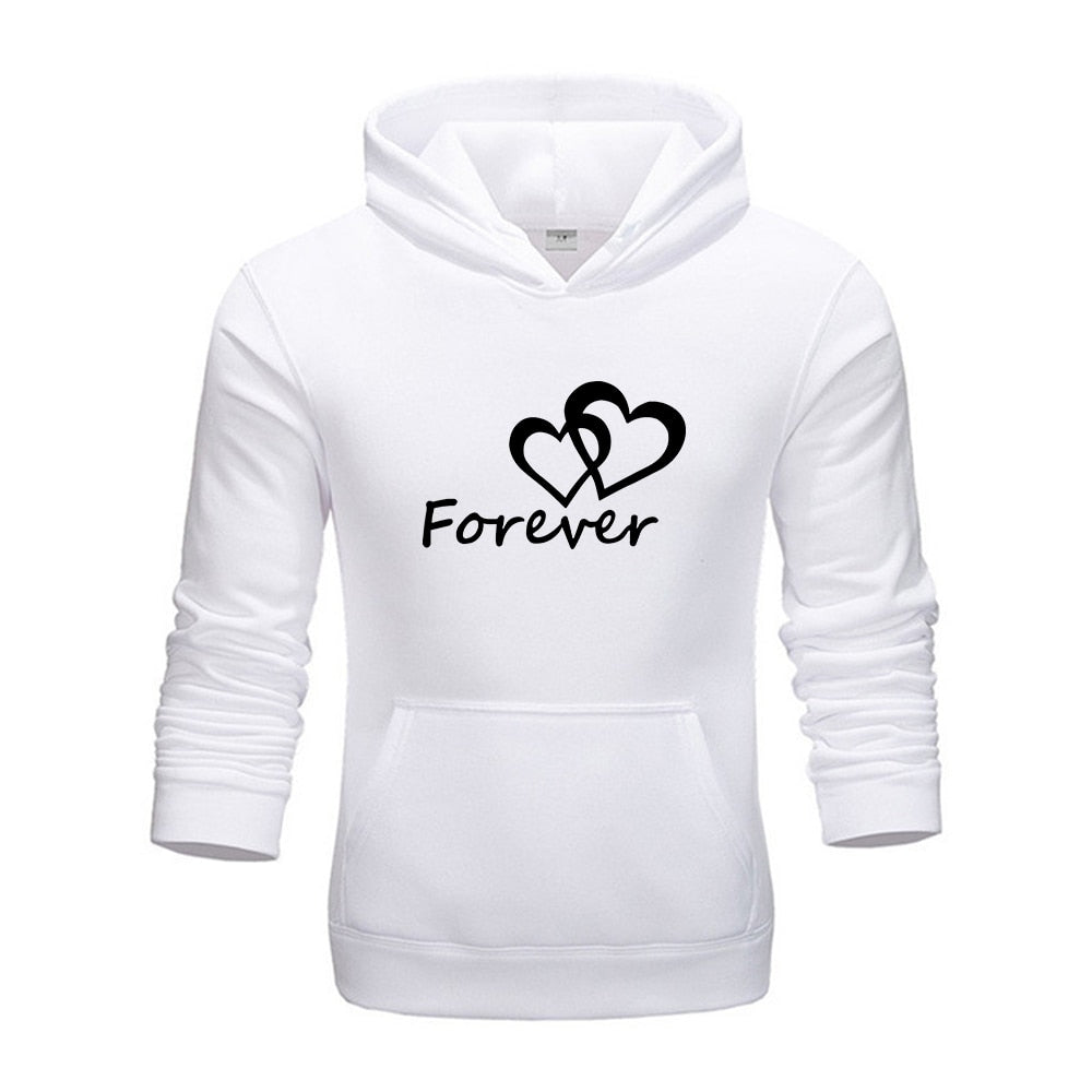 2022 Fashion Couple Sportwear Set Together and Forever Printed Hooded Suits 2PCS Set Hoodie and Pants S-4XL