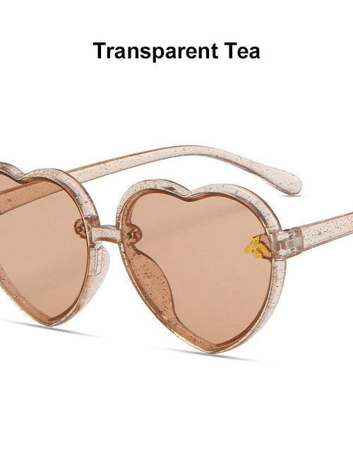 Load image into Gallery viewer, 2022 Fashion Brand Heart Sunglasses Children Retro Cute Pink Cartoon Sun Glasses Frame Girls Boys Baby Sunglasses UV400 Eyewear
