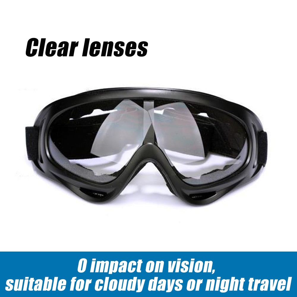 1 Pcs Winter Skiing Glasses Goggles Outdoor Sports CS Glasses Ski Goggles UV400 Dustproof Moto Cycling