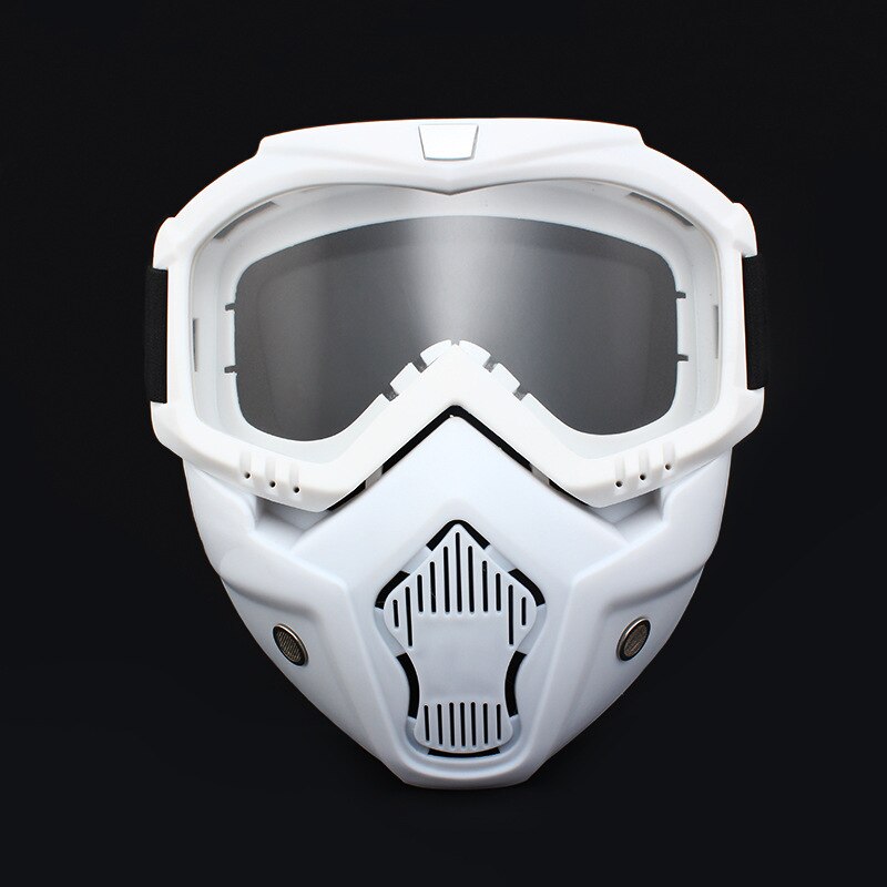 White Cycling Riding Motocross Sunglasses Ski Snowboard Eyewear Mask Goggles Helmet Tactical Windproof Motorcycle Glasses Masks