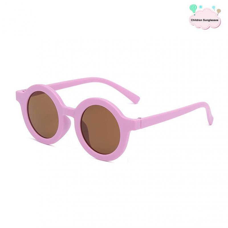 2023 Fashion Heart-Shape Sunglasses For Kids Retro Cute Pink Cartoon Sun Glasses Frame Girls Boys Baby Children Eyewear Goggles