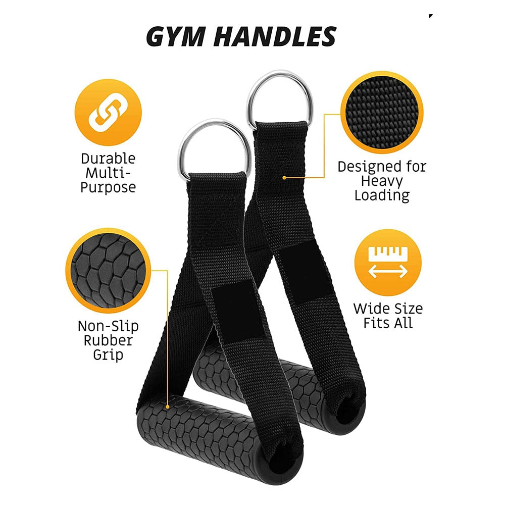 Gym Accessories Fitness Tricep Rope Cable Pull Down Rope Exercise Equipment Weights Handles Workout Muscle Training For Fitness