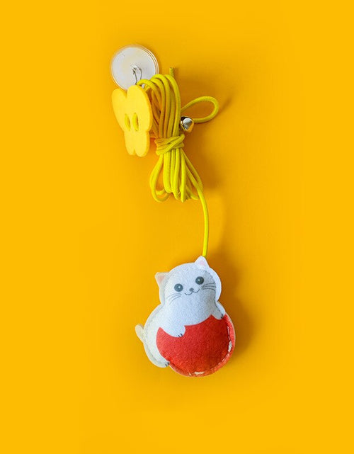 Load image into Gallery viewer, Hanging Automatic Interactive Cat Toy Funny Mouse Toys Cat Stick With Bell Toy For Kitten Playing Teaser Wand Pet Cat Supplies
