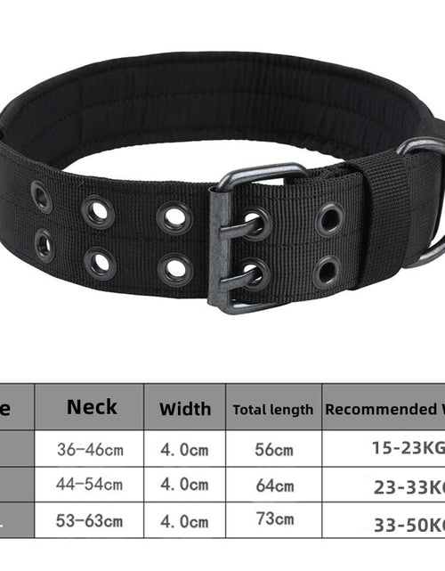 Load image into Gallery viewer, Durable Tactical Dogs Collar Leash Set Adjustable Military Pets Collars German Shepherd Training Medium Large Dog Accessories
