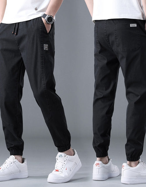 Load image into Gallery viewer, 2023 Spring Summer Cotton Jogger Pant Men Pants Harajuku Cargo Jeans Casual Harem Denim Korean Hip Hop Sweatpants Male Trousers
