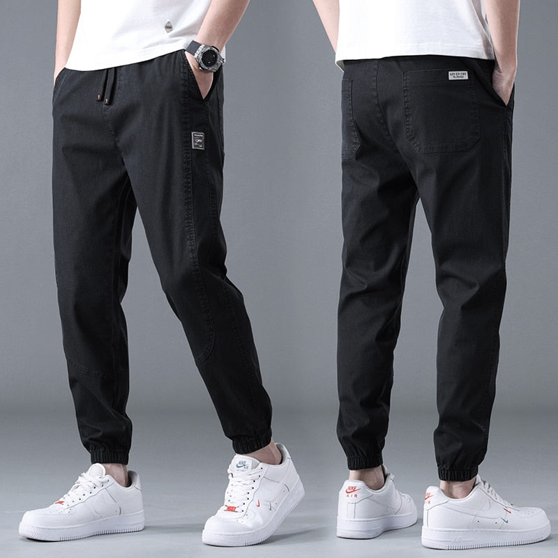 2023 Spring Summer Cotton Jogger Pant Men Pants Harajuku Cargo Jeans Casual Harem Denim Korean Hip Hop Sweatpants Male Trousers