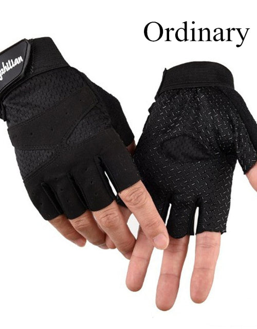 Load image into Gallery viewer, Women Cycling Sports Gloves Highway Mountain Bike Bicycle Thickening Anti-slip Shockproof Gel Pad Bicycle MTB Half Finger Glove
