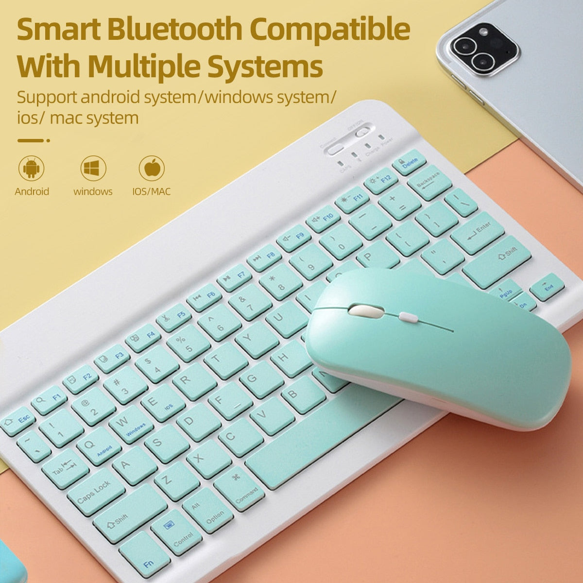 Bluetooth Mouse For iPad Samsung Huawei Lenovo Android Windows Tablet Battery Wireless Mouse For Notebook Computer