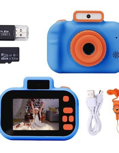 Load image into Gallery viewer, High-definition 4000W Front Rear Dual-camera 2 Inch HD IPS Screen Digital Kids Camera USB Charging with Lanyard Children&#39;s toys
