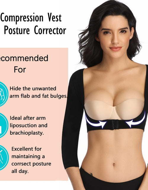 Load image into Gallery viewer, Upper Arm Shaper Post Surgical Slimmer Compression Sleeves Posture Corrector Tops Shapewear for Women Slimming Vest
