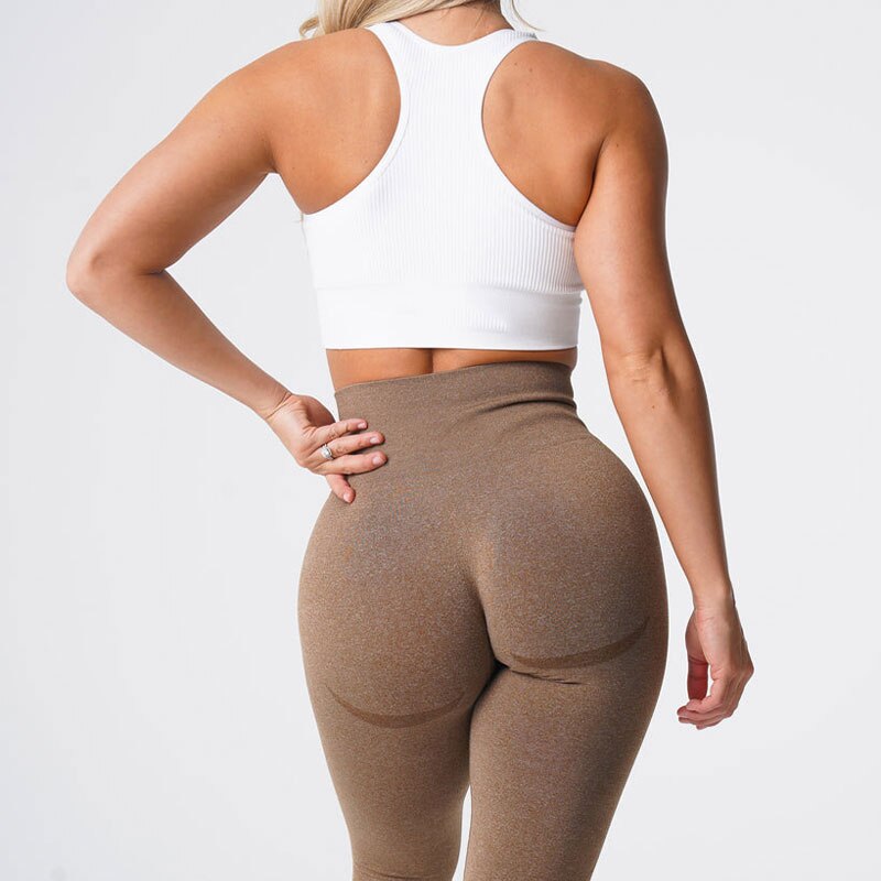 Seamless Leggings Women Speckled Soft High Waisted Workout Tights Fitness Outfits Yoga Pants Gym Wear