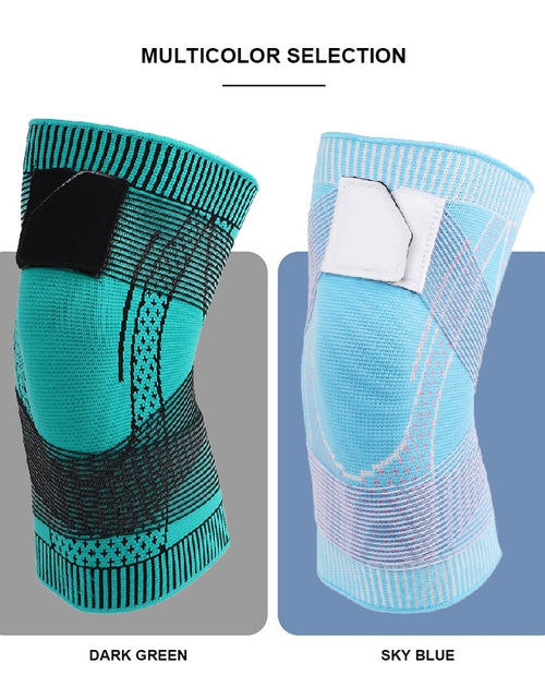 Load image into Gallery viewer, 1 PCS Compression Knee Pads Basketball Sleeve Protector Elastic Kneepad Brace Spring Support Running Silicone
