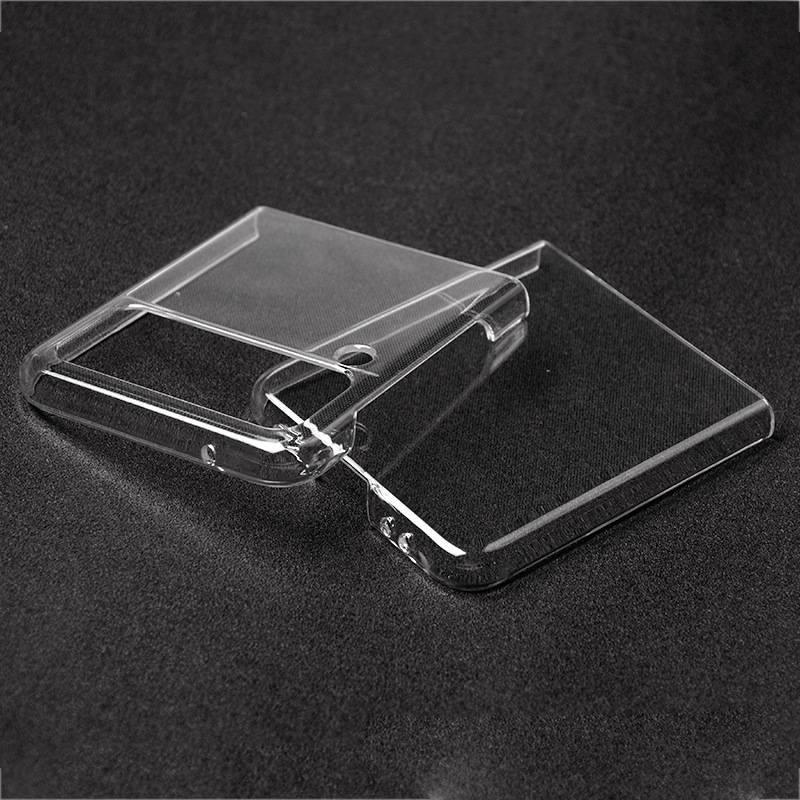 Case For Galaxy Z Flip 3 Flip 4 5G Transparent Hard PC Anti-knock Back Cover For Samsung Galaxy Z Flip3 Flip4 Case Bumper Shell