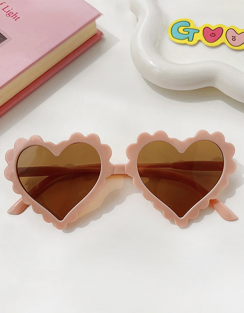 Load image into Gallery viewer, 2023 New Kids Cartoon Heart Sunflower Fruit Rabbit Ears Sunglasses Girls Boy Children Outdoor Round Polarized UV400 Sun Glasses
