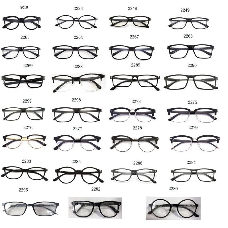 2201 2202.2208 Magnet Clip Glasses TR90 Nearsighted Frame Optical Myopia Plastic Titanium Eyeglasses Frames For Women Men  