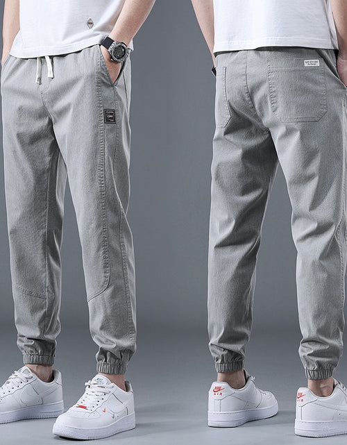 Load image into Gallery viewer, 2023 Spring Summer Cotton Jogger Pant Men Pants Harajuku Cargo Jeans Casual Harem Denim Korean Hip Hop Sweatpants Male Trousers
