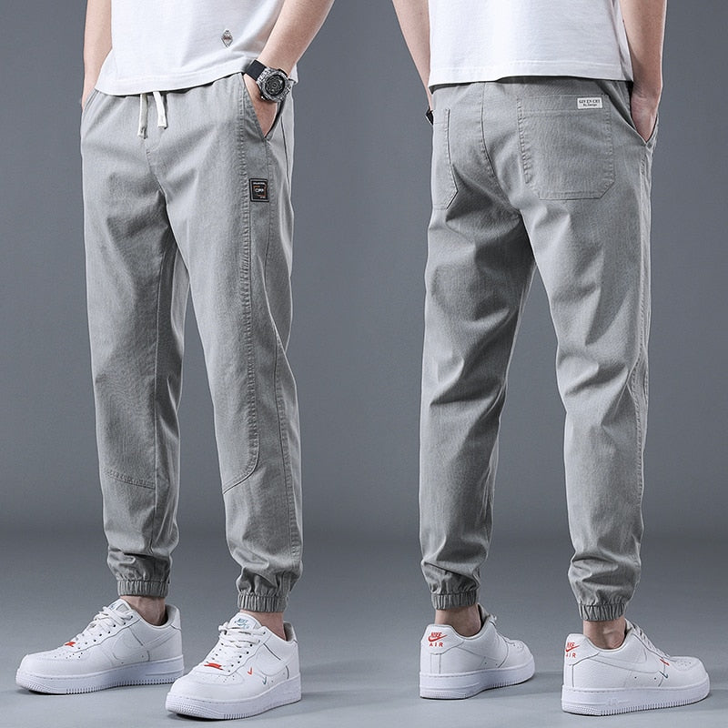 2023 Spring Summer Cotton Jogger Pant Men Pants Harajuku Cargo Jeans Casual Harem Denim Korean Hip Hop Sweatpants Male Trousers