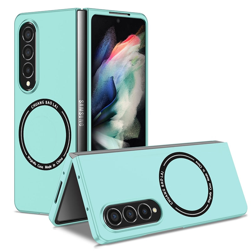 Magnetic Wireless Charging Case for Samsung Galaxy Z Fold 3 4 Magsafe Cover Cases Shockproof and Anti fingerprints