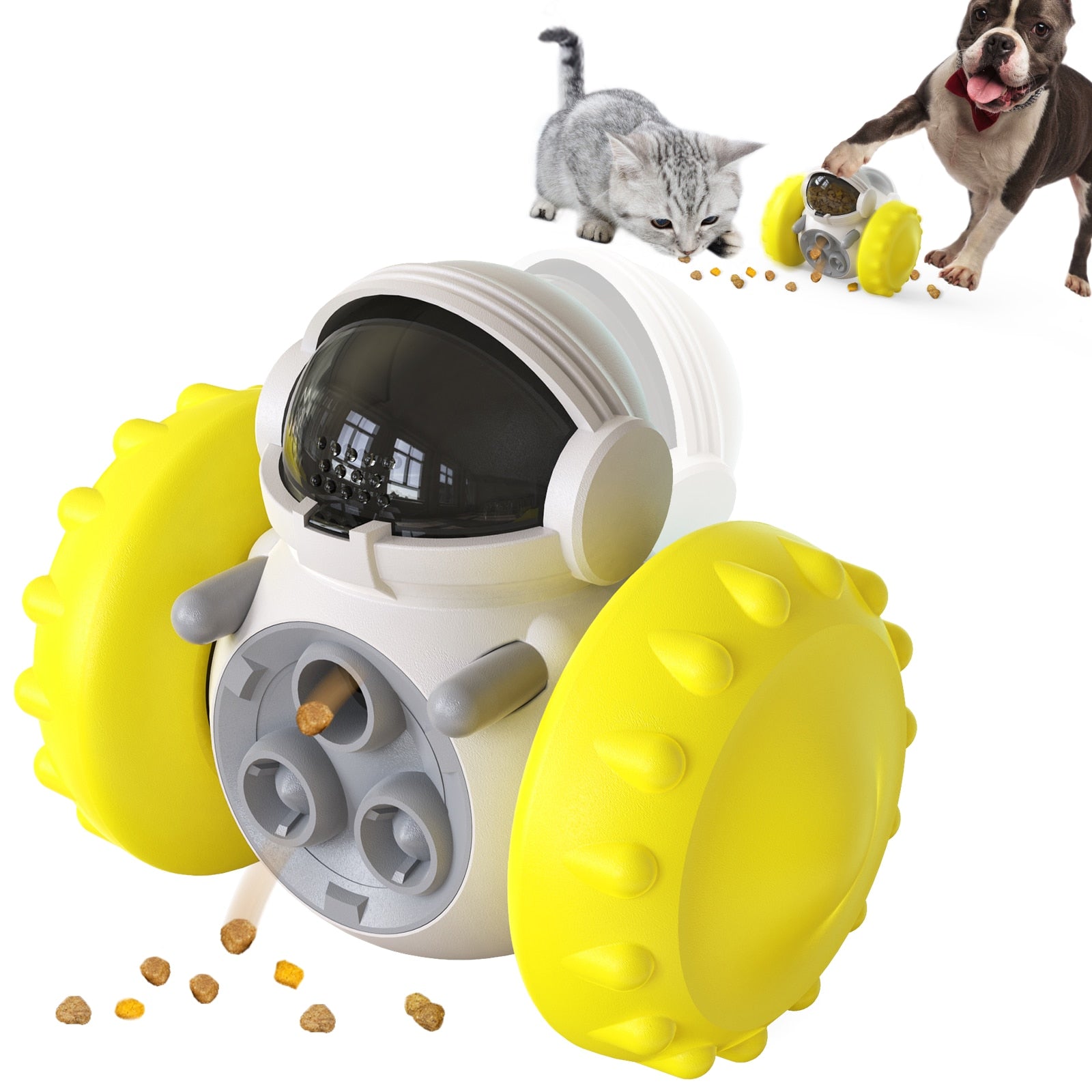 Dog Tumbler Interactive Toys Increases Pet IQ Slow Feeder Labrador French Bulldog Swing Training Food Dispenser