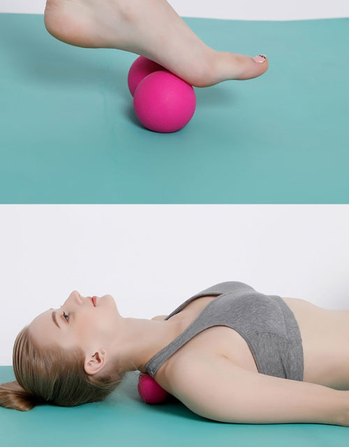 Load image into Gallery viewer, Yoga Equipment Women Yoga Foam Block Roller Peanut Ball Set Block Peanut Massage Roller Ball Therapy Relax Exercise Fitness
