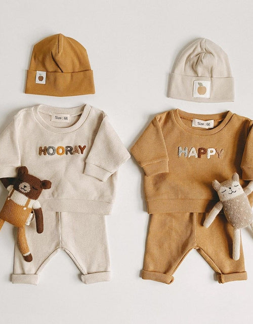 Load image into Gallery viewer, Baby Clothes Set 2023 Spring Toddler Baby Boy Girl Casual Tops + Loose Trousers 2pcs Newborn Baby Boy Clothing Outfits
