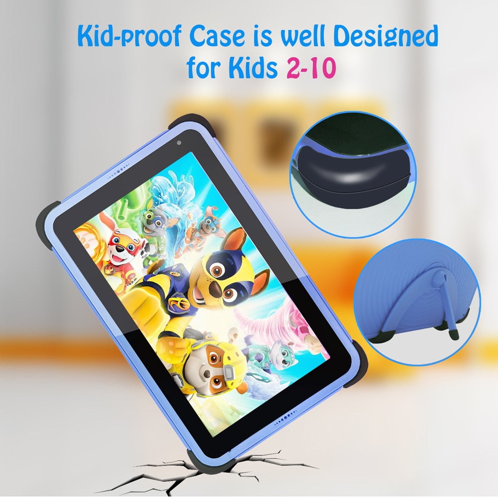 Kids Tablet Android 11 2GB 32GB Quad Core WIFI6 Google Play Children Tablets for Kiddies Educational Gift 3000mAh Q7