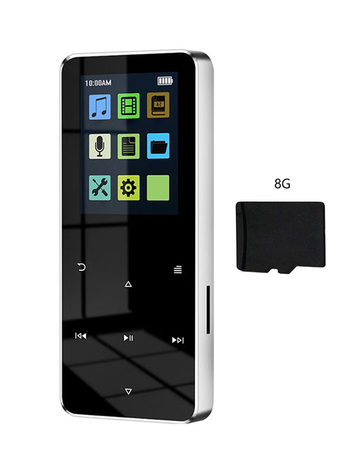 Load image into Gallery viewer, MP4 Player With Bluetooth Built-in Speaker Touch Key FM Radio Video Play E-book HIFI Metal 2.0 Inch Touch MP3 MP4 Music Player
