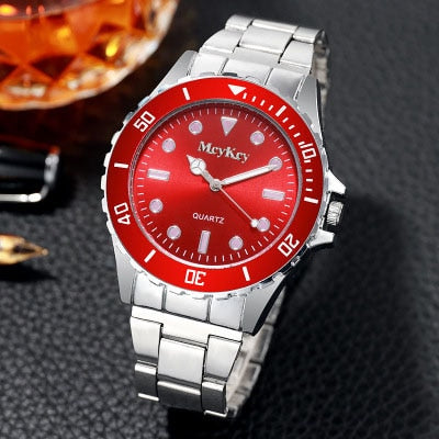 Load image into Gallery viewer, hombre Fashion Men Stainless Steel Watch Luxury Calendar Quartz Wrist Watch Business Watches for Man Clock montre homme
