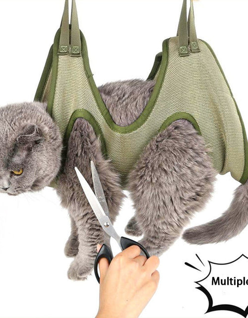 Load image into Gallery viewer, Cat Grooming nail cutting anti scratch bite fixed bag bath Trimming Restraint Bag Pet Beauty hammock hanging Pet Supplies Set
