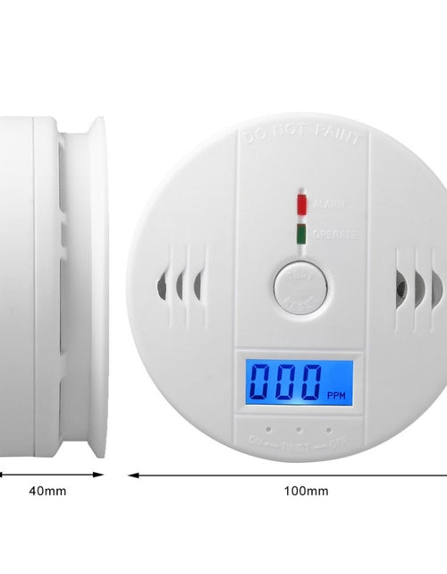 Load image into Gallery viewer, ACJ High Sensitive CO Sensor for home Wireless Carbon Monoxide Poisoning Smoke Detector Warning Alarm Detector LCD Indicator
