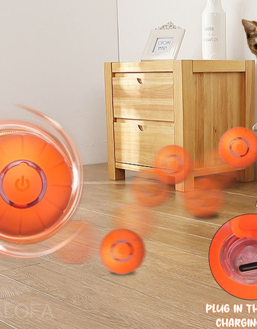 Load image into Gallery viewer, Pet Smart Cat Toy Electric Automatic Bounce Cat Ball Silicone Cat Interactive Toys Self-moving Kitten Toys for Indoor Playing
