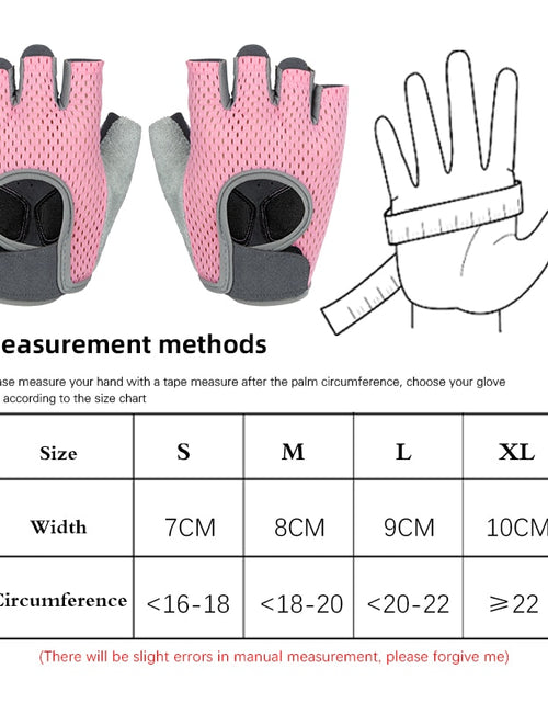 Load image into Gallery viewer, Fitness Weight Lifting Gym Gloves Half Finger Anti-Slip Breathable Bicycle Motorcycle Cycling Gloves Shockproof MTB Road Bike
