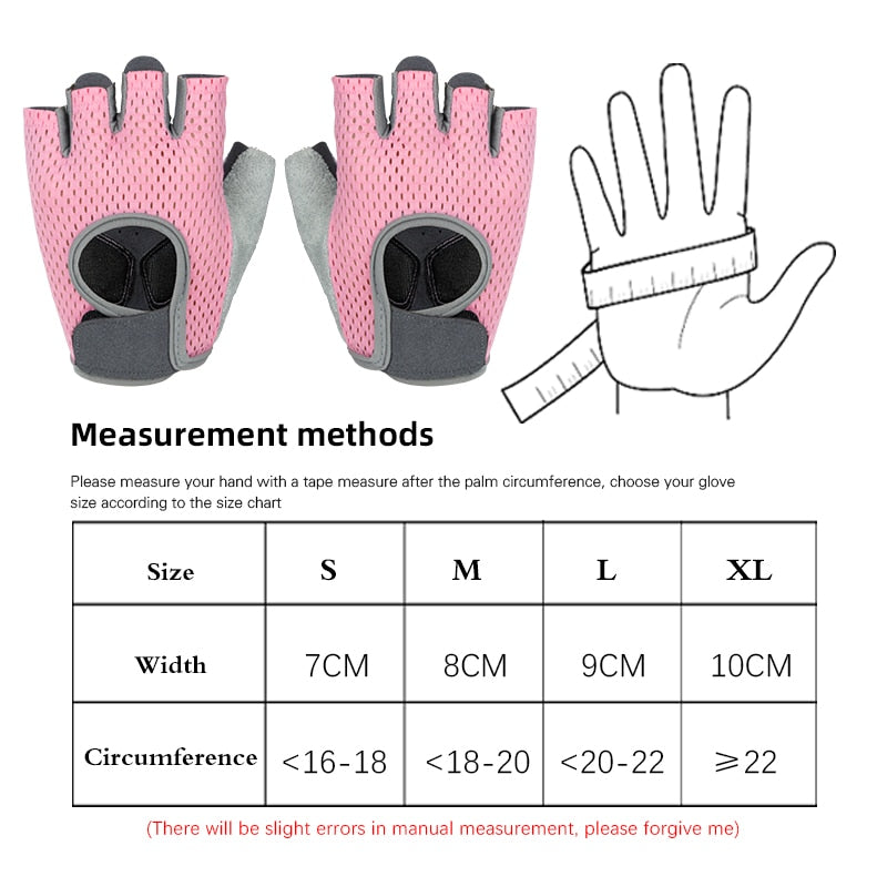 Fitness Weight Lifting Gym Gloves Half Finger Anti-Slip Breathable Bicycle Motorcycle Cycling Gloves Shockproof MTB Road Bike