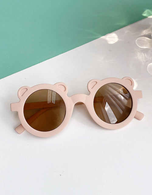 Load image into Gallery viewer, 2022 Boy Girl Cute Cartoon Bear Shape Fashion Round Sunglasses Children Vintage Sunglasses UV Protection Classic Kids Eyewear
