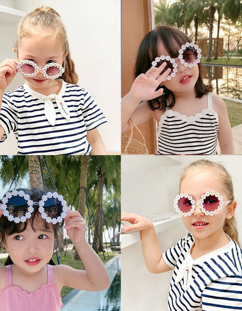 Load image into Gallery viewer, New Kids Sunglasses Children Round Flower Sunglasses Girls Boys Baby Sport Shades Glasses UV400 Outdoor Sun Protection Eyewear
