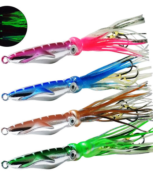 Load image into Gallery viewer, AS 1PC Slow Pitch Jig Wire Bait Inchiku Metal Head Octopus Skirt Fishing Jigging Lure 60g100g120g150g200g Artifial Pesca Leurre
