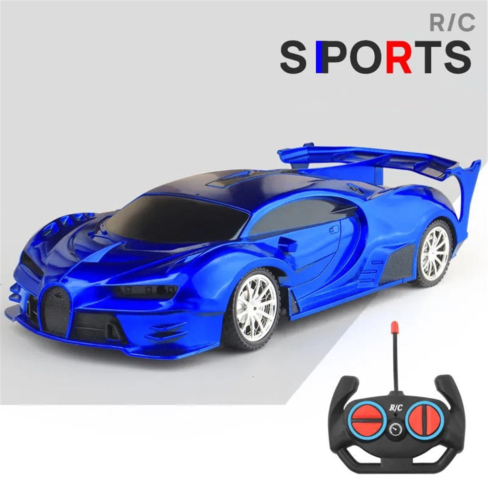 4 Channels RC Car 1:18 With Led Light 2.4G Radio Remote Control Cars Sports Car High-speed Drift Car Boys Toys For Children Gift