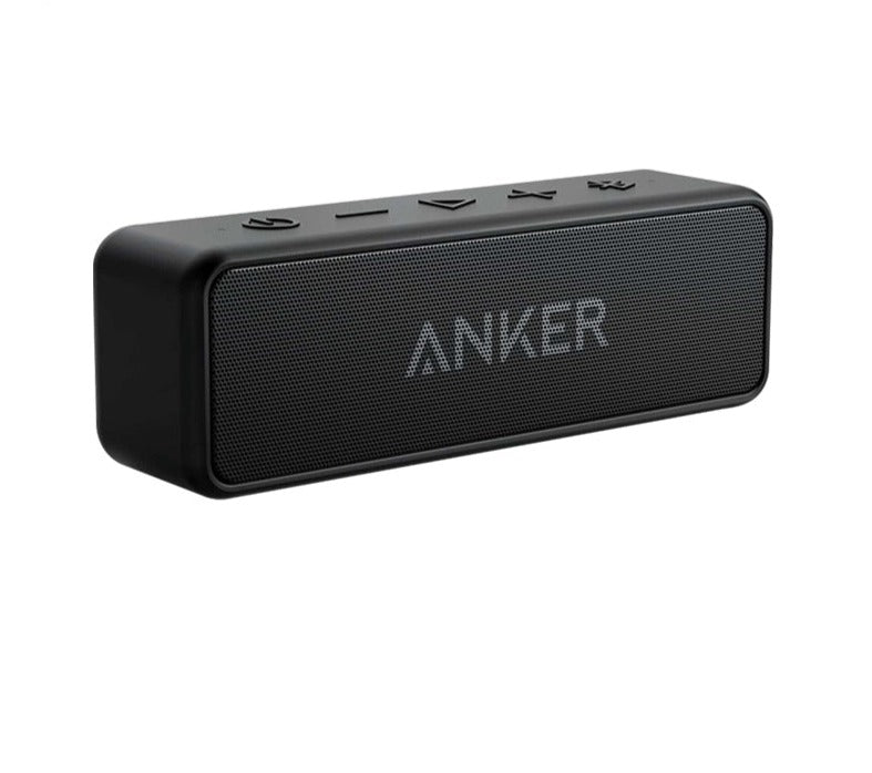 Anker Soundcore 2 Portable Wireless Bluetooth Speaker Better Bass 24-Hour Playtime 66ft Bluetooth Range IPX7 Water Resistance