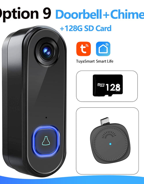 Load image into Gallery viewer, TUYA Video Doorbell WiFi  Wireless Outdoor Door Bell Camera AC DC Power 1080P Video Door Phone Waterproof IP65 Alexa Google Home
